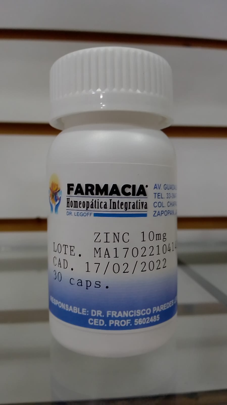 ZINC 10MG - Haga un click en la imagen para cerrar